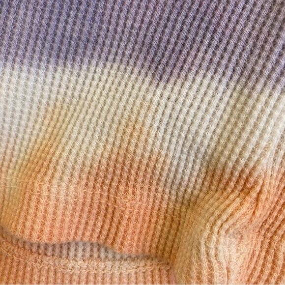 Simply Southern Tie Dye Waffle Knit Lounge Beach Shorts Peach Purple Blue Sz M - Picture 10 of 14